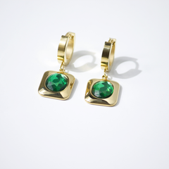 Emerald Aura Earrings