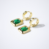 Emerald Aura Earrings