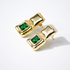 Celestial Green Drops Earrings