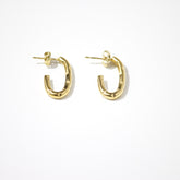 Half-Oval Deco Hoops Earrings