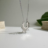 Rising Dawn Half Sun Necklace