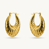 Grand Cross Hoops Earrings