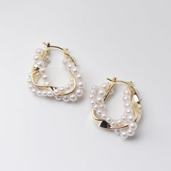 Twisted Pearl Earring - Local Pitara