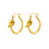 Eternal Knot Hoops Earrings