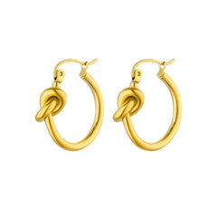 Eternal Knot Hoops Earrings