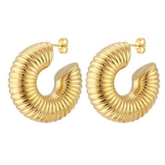 Bold Round Hoop Earrings