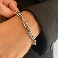 Curb Chain Bracelet - Silver