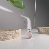 Soft Pink Stone Necklace
