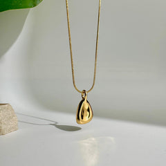 Sculpted Drop Necklace