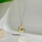 Celestial Eye Medallion Necklace