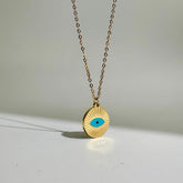 Classic Evil Eye Medallion Necklace