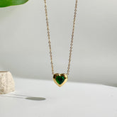 Emerald Heart Necklace