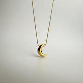 Golden Crescent Necklace