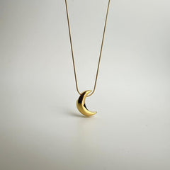 Golden Crescent Necklace