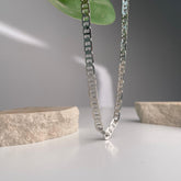 Silver Flat Link Chain