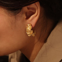Golden Drape Earrings