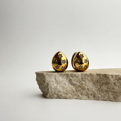 Stellar Egg Hoops Earrings