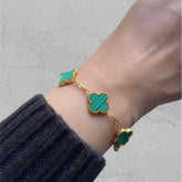 Four-Leaf Fortune Bracelet