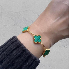 Four-Leaf Fortune Bracelet