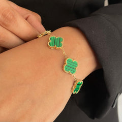 Four-Leaf Fortune Bracelet