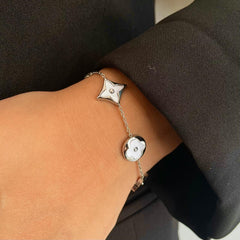 Lunar Bloom Bracelet - White