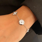 Lunar Bloom Bracelet - White