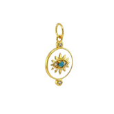 Evil Eye Medallion Charm
