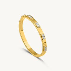 Minimalist Gemstone Cuff kada