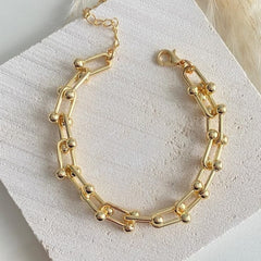 Curb Chain Bracelet - Gold