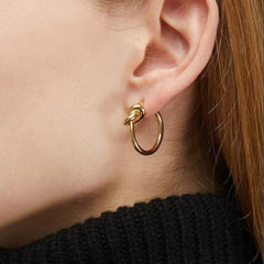 Eternal Knot Hoops Earrings