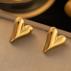 Golden Heart Earrings