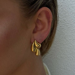 Golden Wave Earrings