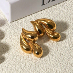 Golden Wave Earrings