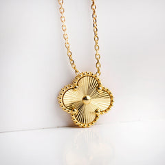 Clover Charm Gold Necklace