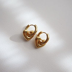 Heart Hoop Earring - Local Pitara