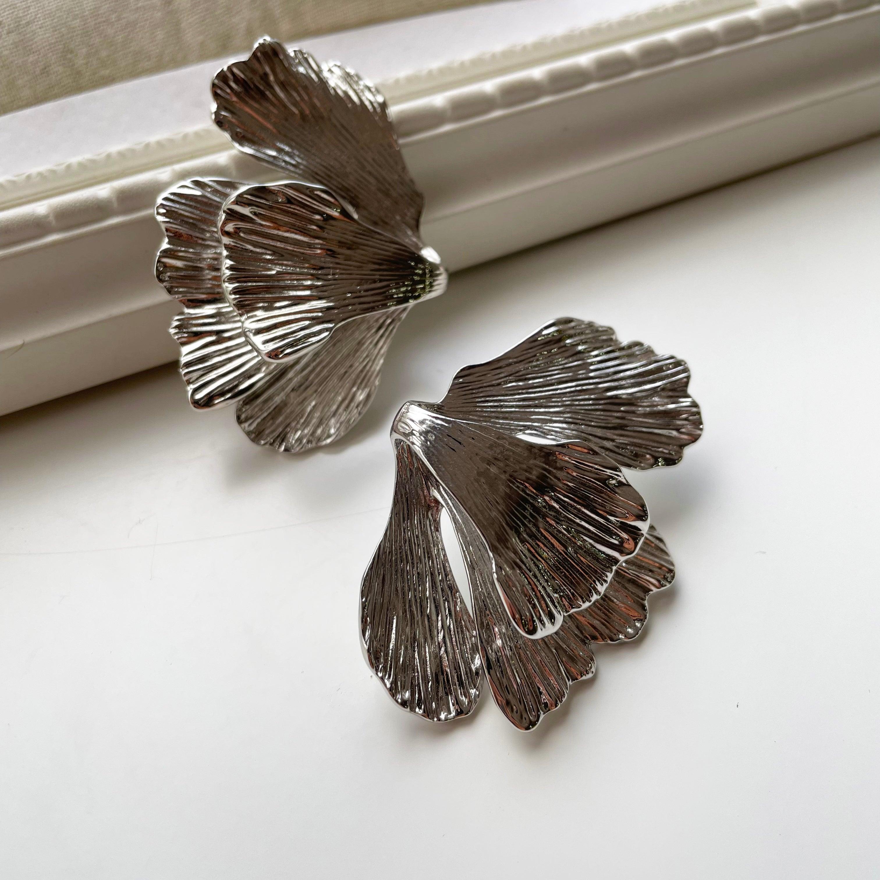 Heavenly Wings Hoops Earrings - Local Pitara