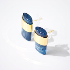 Two-Tone Twirl Earrings