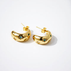 Cashew Diamond Drops Earrings