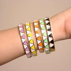 Triangle Colourful Enamel Kada - Local Pitara