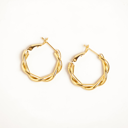 Spiral Chic Hoops Earrings