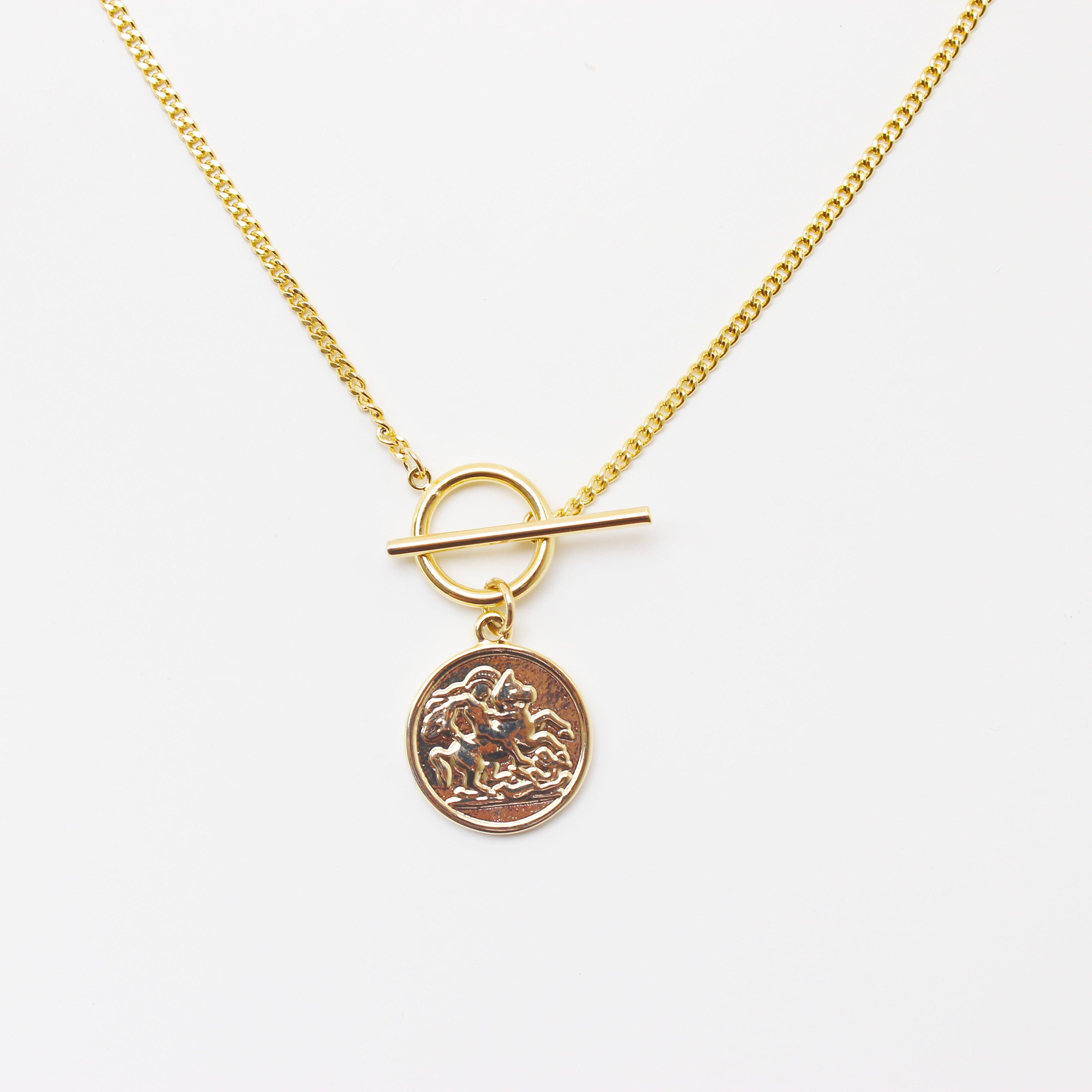 Elizabeth Coin Necklace - Local Pitara