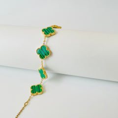 Four-Leaf Fortune Bracelet