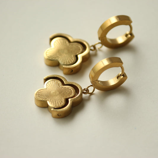 Clover Charm Drops Earrings
