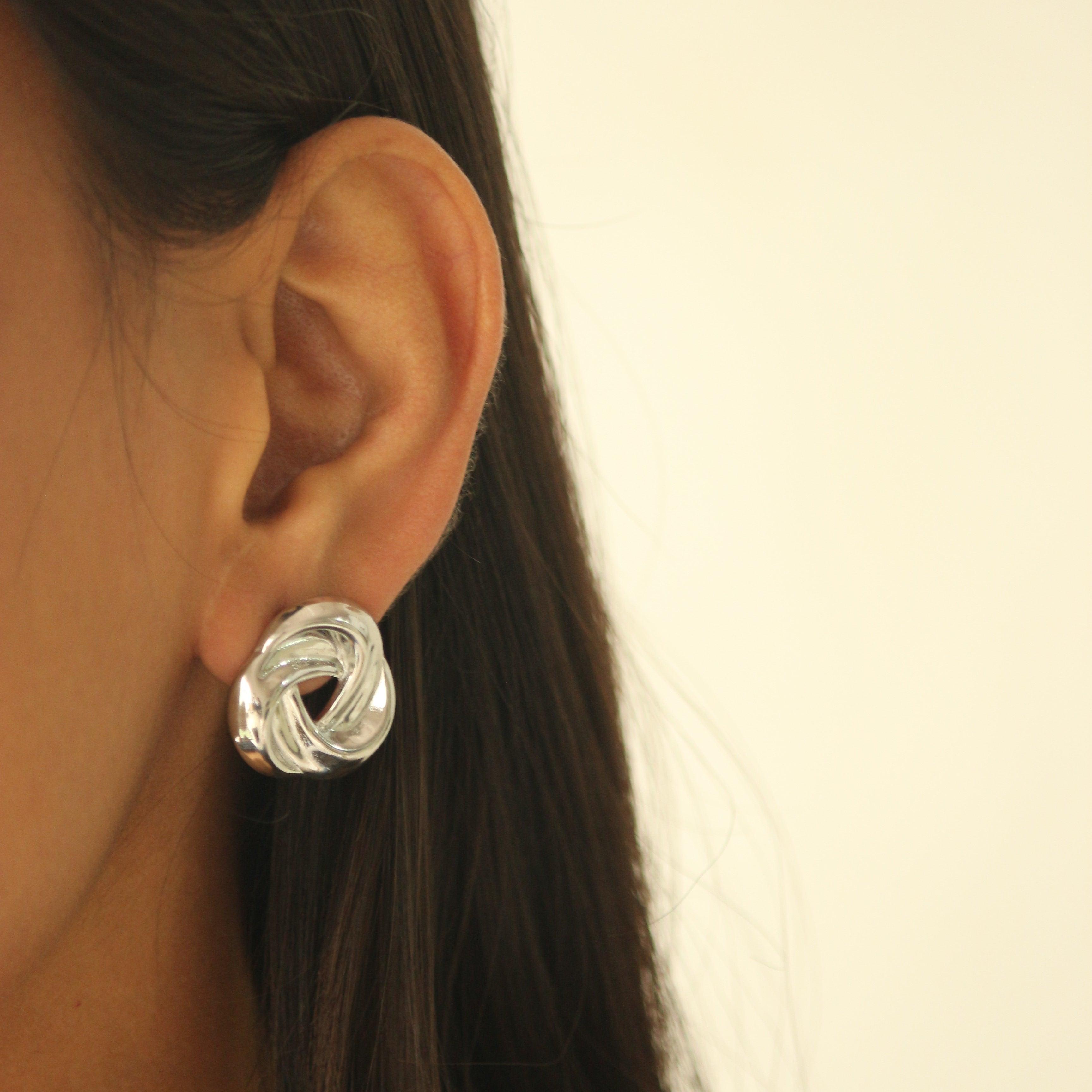 Blossom Cross Studs Earrings