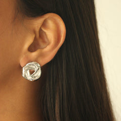 Blossom Cross Studs Earrings