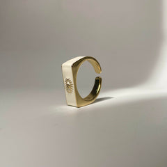 Evil Eye Ring - White