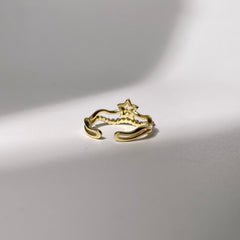 Star and Pearl Ring