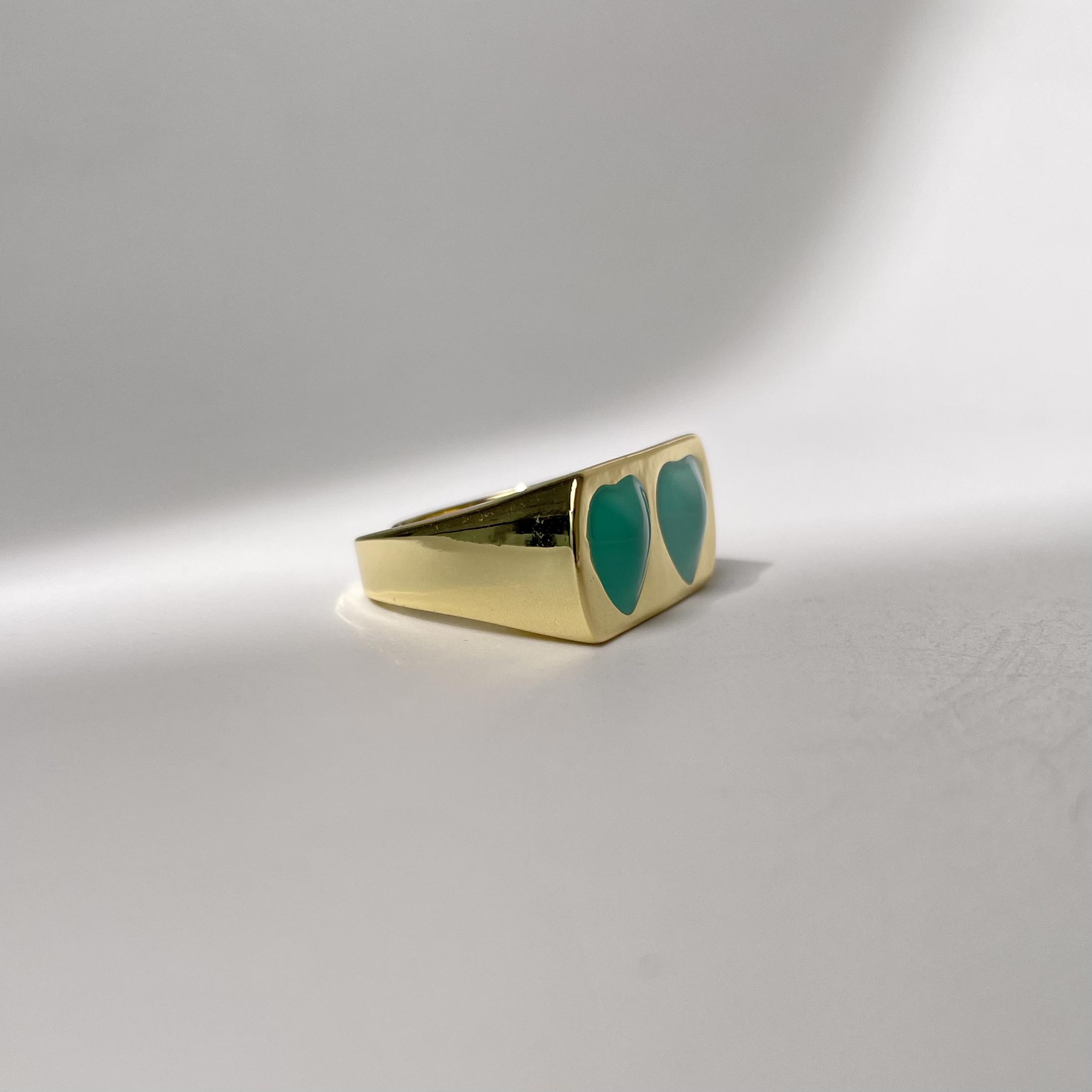 Twin Heart Ring