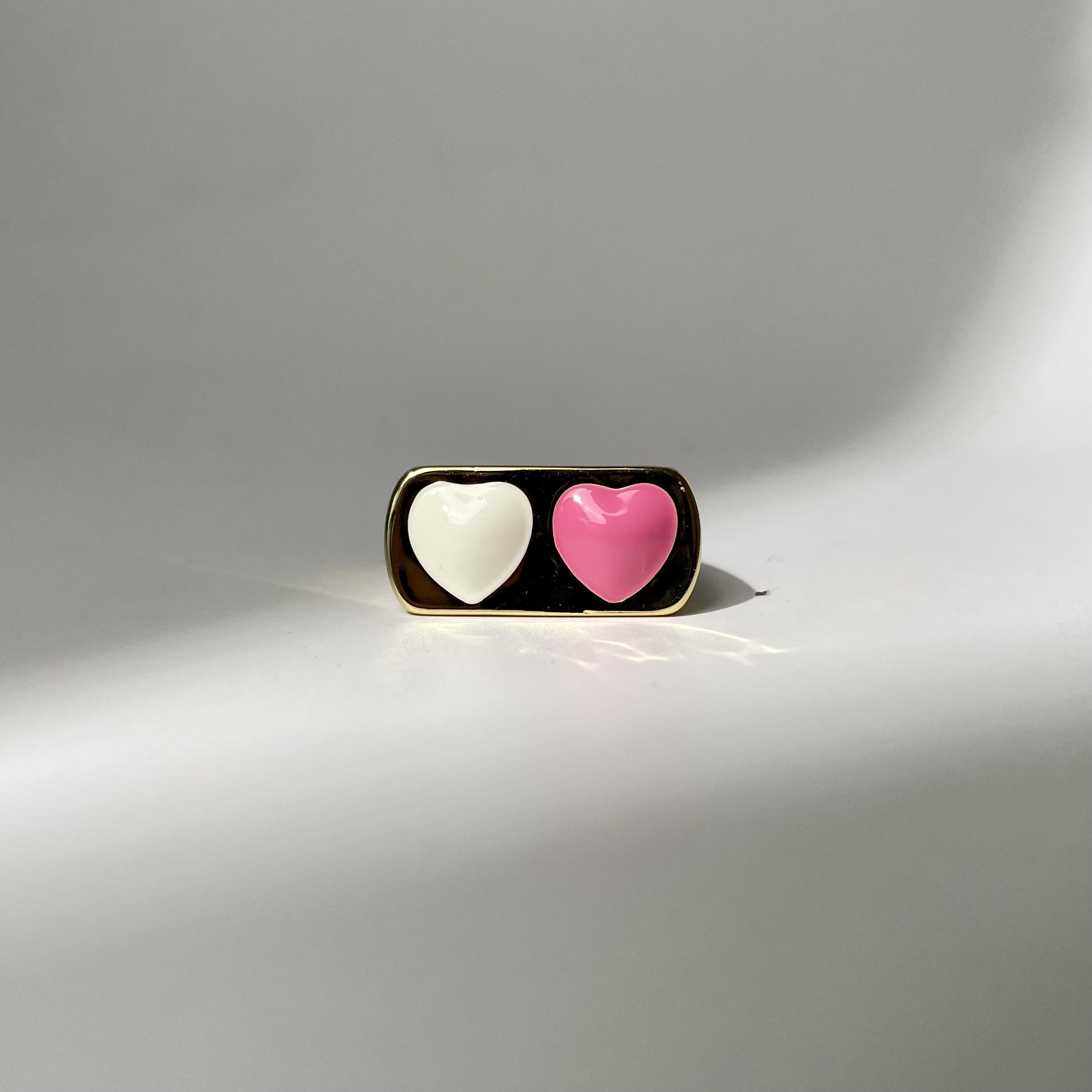 Twin Heart Ring