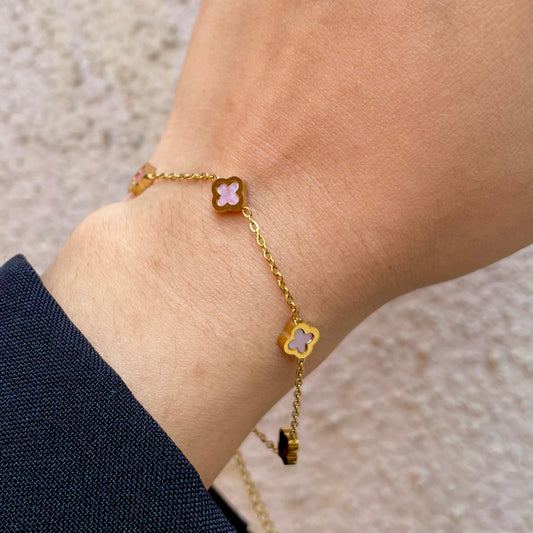 Blush Clover Bracelet